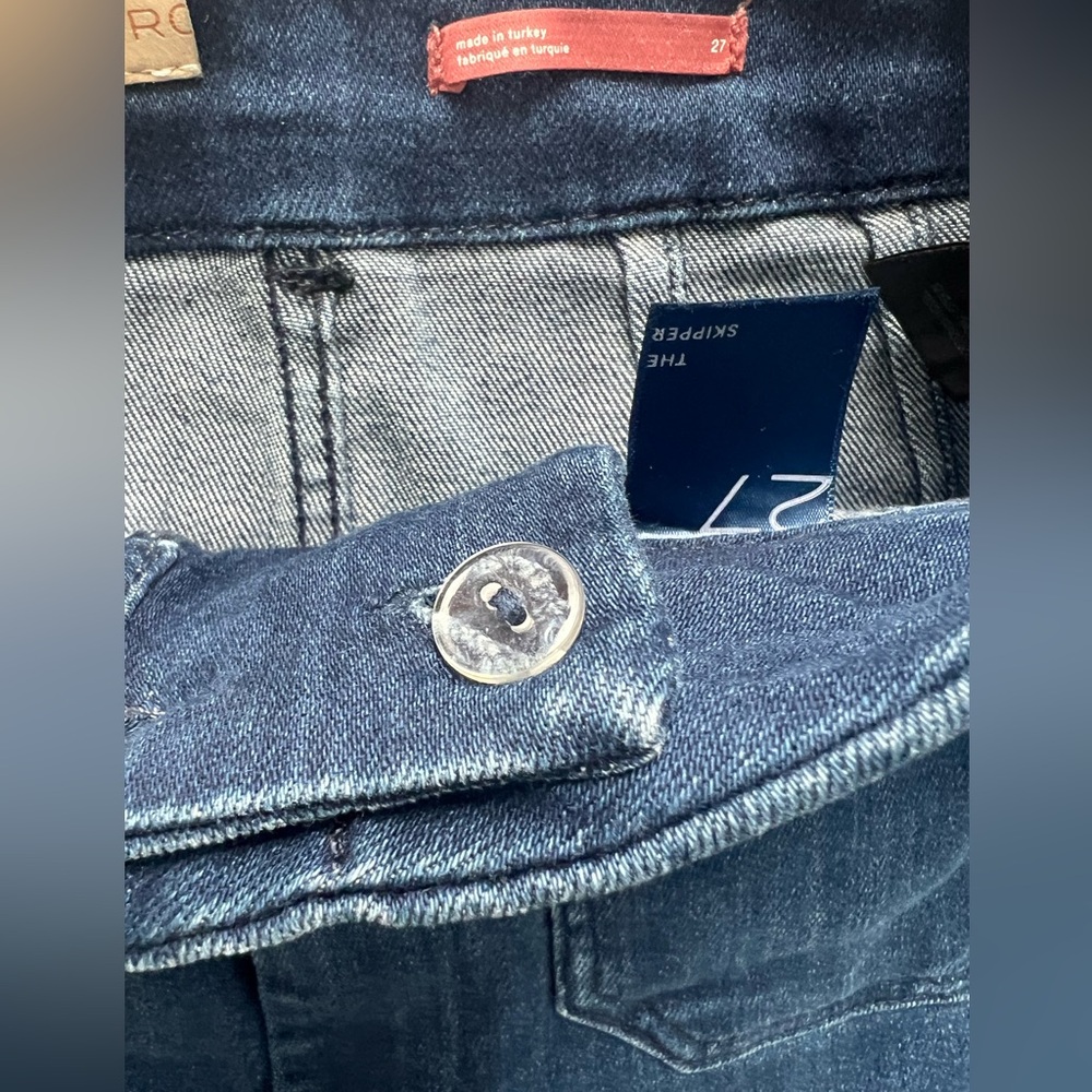 Pilcro Dark Blue Wide-Leg Jeans - Picture 6 of 10